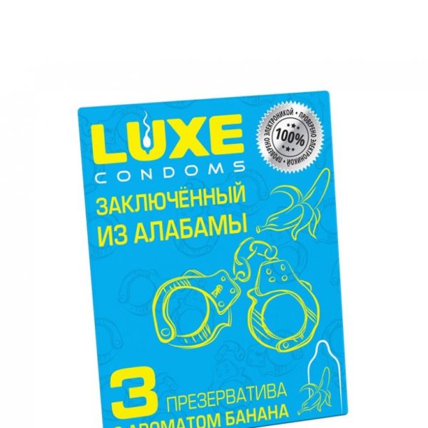 ПРЕЗЕРВАТИВЫ "LUXE" №3 Заключенный из Алабамы(Банан), (цена за упак) 08634