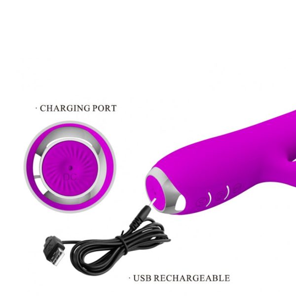 Вибратор с имитацией оральных ласк Prettye Love BI-014783