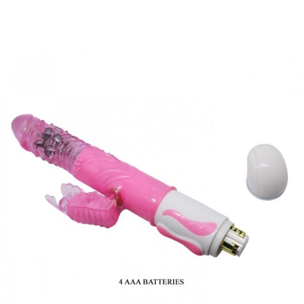Вибратор Fascination с ротацией и фрикциями BW-063004