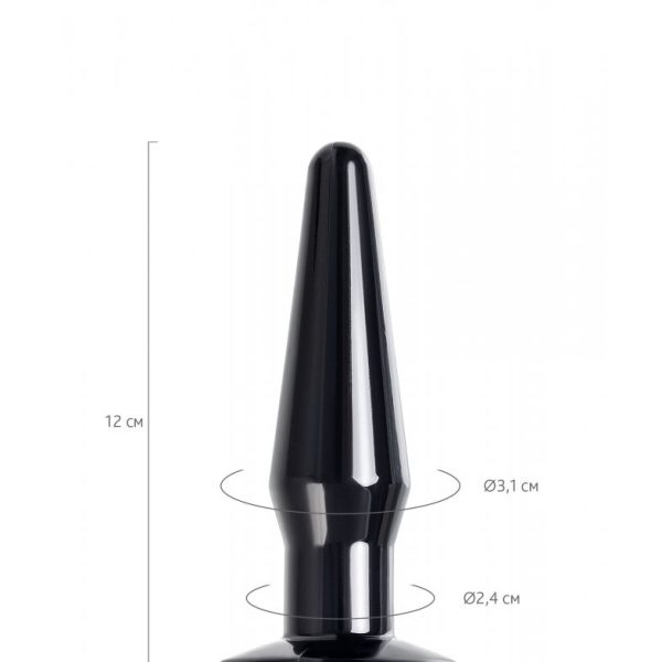 Анальная втулка TOYFA POPO Pleasure Gemini α, TPE, черная, 12,1 см 731411