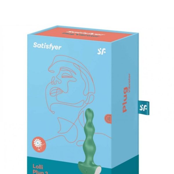 Анальная виброелочка Satisfyer Lolli Plug 2,зеленый, J2008-15-1