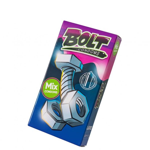 НАБОР ПРЕЗЕРВАТИВОВ BOLT CONDOMS, арт.12016 цена за упак