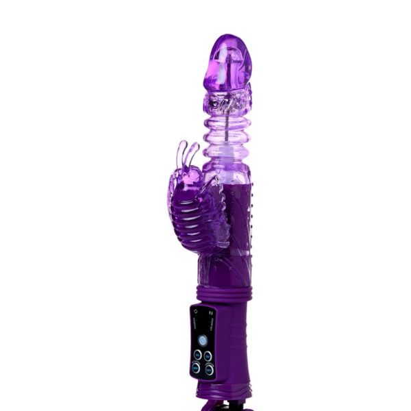 Вибратор с клиторальным стимулятором TOFA A -Toys High-Tech fantasy,TPR фиолетовый 23 см -765010