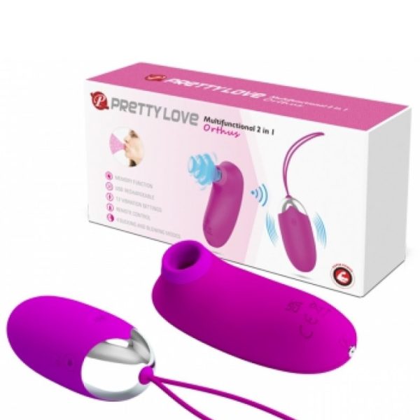 Вакуумный вибростимулятор Pretty Love BI-014901W