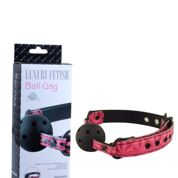 Кляп-шар BALL GAG L 680 мм D 44 мм, цвет розовый арт. EK-3102