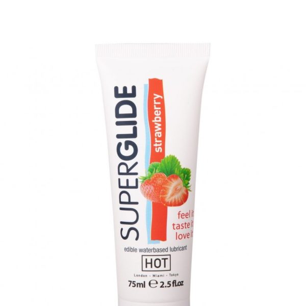 Съедобная смазка на водной основе Superglide для орального секса со вкусом клубники 75 мл. 44119