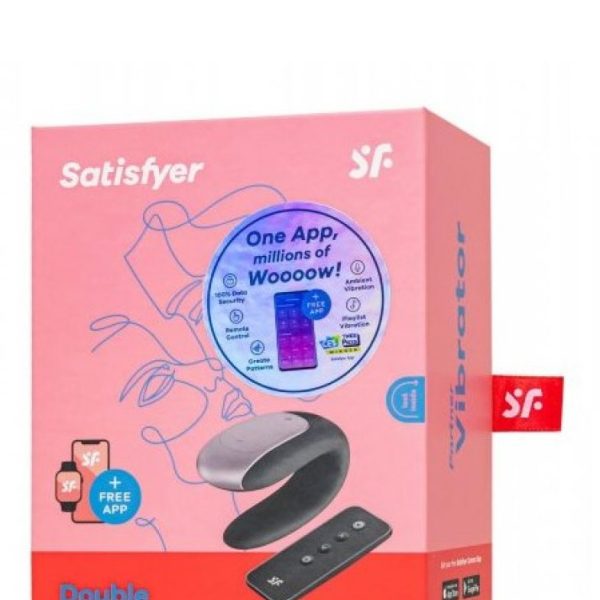 Многофункциональный стимулятор для пар Satisfyer Partner Double Fun, черный, 18 см J2008-15-1