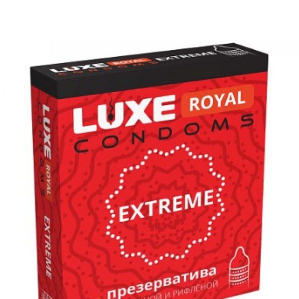 ПРЕЗЕРВАТИВЫ LUXE ROYAL EXTREME с точечной и рифленой поверхностью 3 штуки