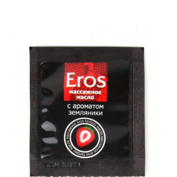 МАСЛО МАССАЖНОЕ "EROS FANTASY" (с ароматом земляники) 4г арт. LB-13018t