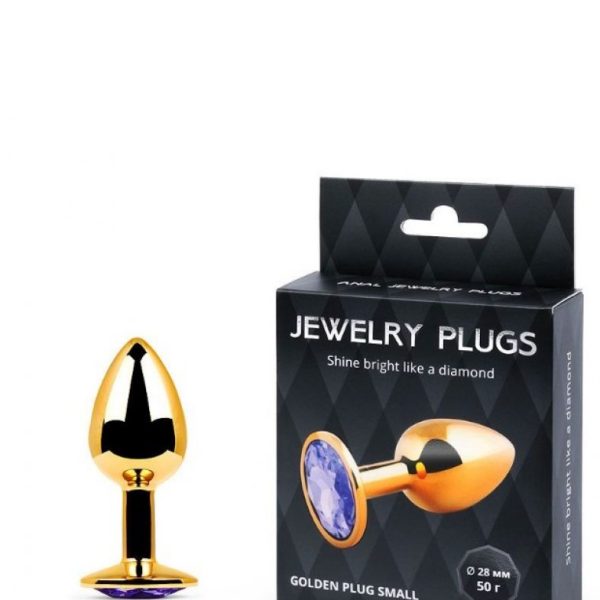GOLDEN PLUG SMALL (втулка анальная) светло-филетовый, L 72 мм, D 28 мм, вес 50 г GS-15