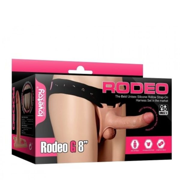 Фаллопротез с открытой мошонкой Rodeo G 8'' LV415001