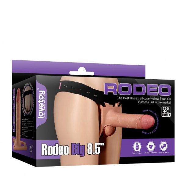 Фаллопротез с открытой мошонкой Rodeo Big 8.5''' LV415002