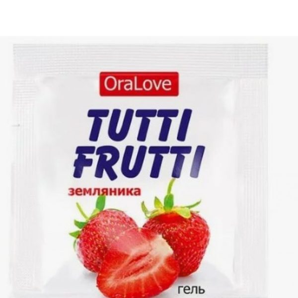Пробник ГЕЛЬ "TUTTI-FRUTTI "ЗЕМЛЯНИКА" серии "OraLove" 4 г LB-30008t