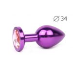 VIOLET PLUG MEDIUM (втулка анальная), L 82 мм D 34 мм, вес 100г, арт. VM-14
