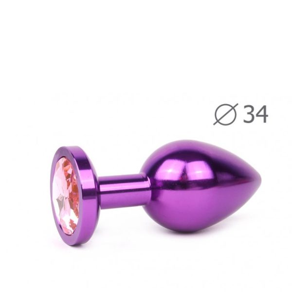VIOLET PLUG MEDIUM (втулка анальная), L 82 мм D 34 мм, вес 100г, арт. VM-14