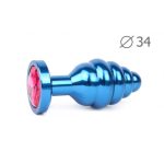 Втулка анальная BLUE PLUG MEDIUM (синяя), L 80 мм D 34 мм, вес 90г ABL-14-M