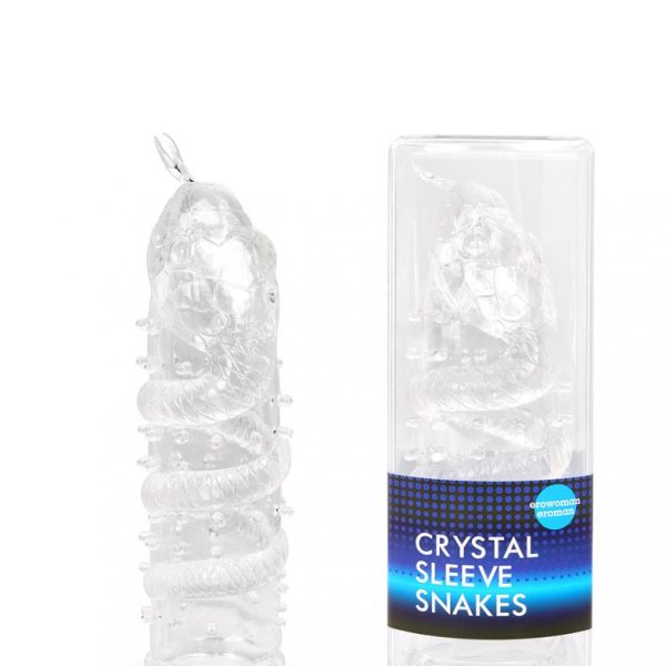 Насадка закрытая CRYSTAL SLEEVE SNAKES в форме змеи арт. EE-10104