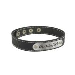 3353 GG - Чокер с белой строчкой Good Girl