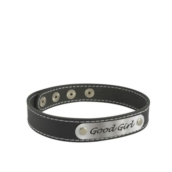 3353 GG - Чокер с белой строчкой Good Girl