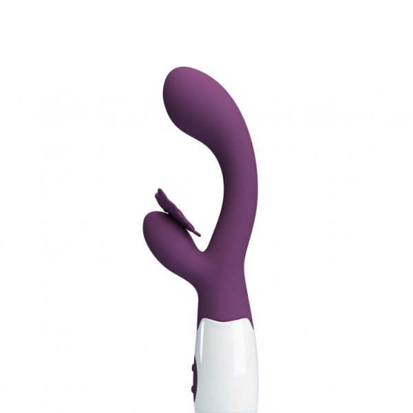 Вибратор с клиторальной бабочкой Butterfly Kiss BI-014927-A2