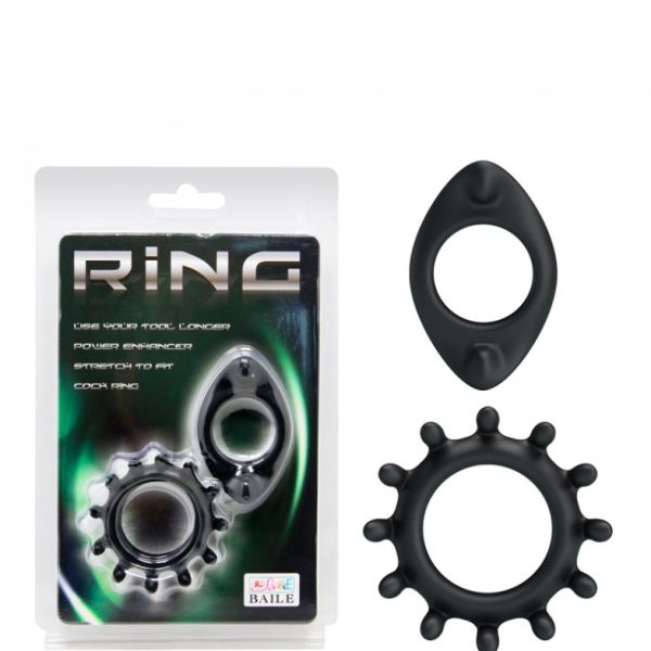 Набор эрекционных колец 2 шт RING BI-210161