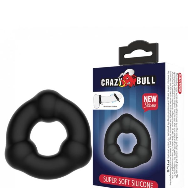 Силиконовое эрекционное кольцо Crazy Ball BI-210183