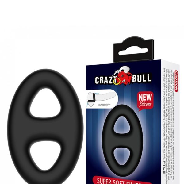Силиконовое эрекционное кольцо Crazy Ball BI-210184