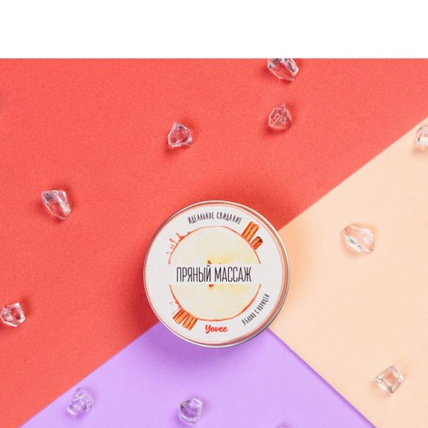 Массажная свеча Yovee «Пряный массаж», с афродизиаком, яблоко и корица, 30 мл