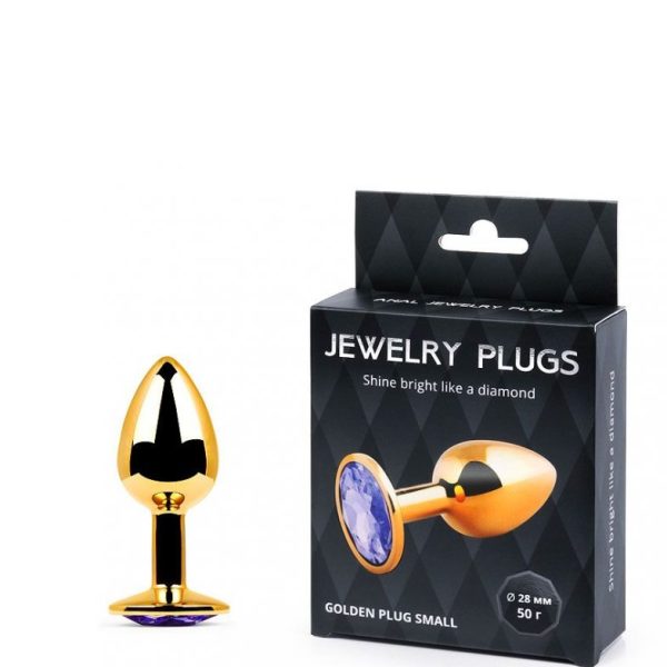 GOLDEN PLUG SMALL (втулка анальная) светло-филетовый, L 72 мм, D 28 мм, вес 50 г GS-15