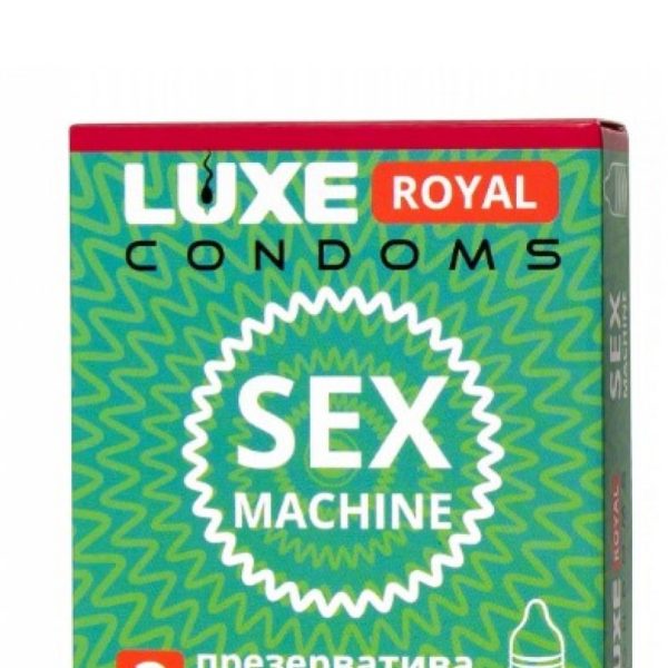 ПРЕЗЕРВАТИВЫ LUXE ROYAL SEX MACHINE с рифленой поверхностью 3 штуки 8781, цена за упак