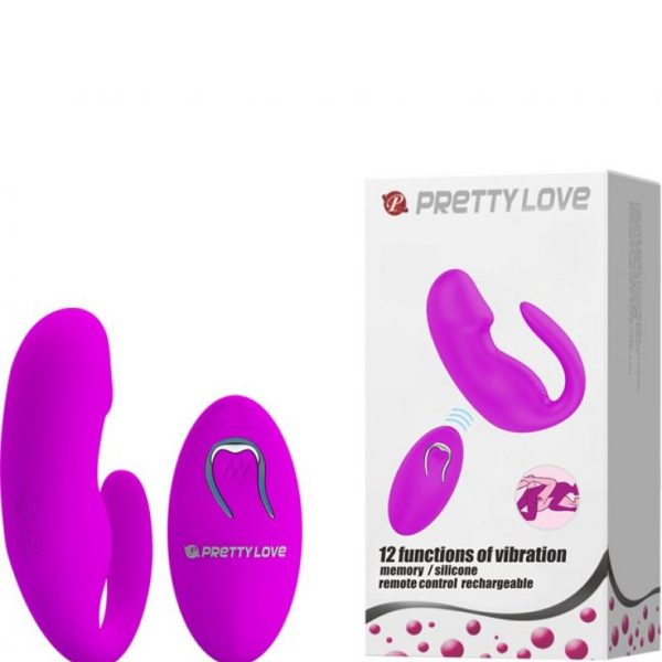 Вибратор для пары с пультом д/у Pretty Love BI-014482W