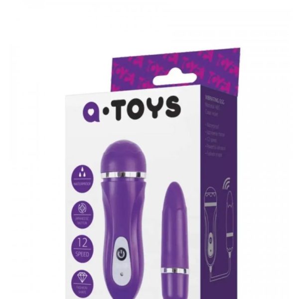 Виброяйцо TOYFA A-Toys Pelly , пластик, фиолетовый, 6,6см761009
