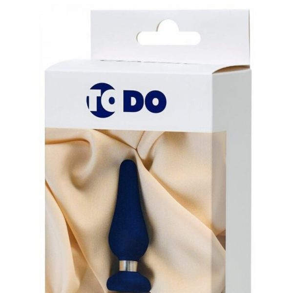 Анальная втулка ToDo by Toyfa Сlassic, размер L, силикон, синяя, 13 см, Ø 4,6 см 357011