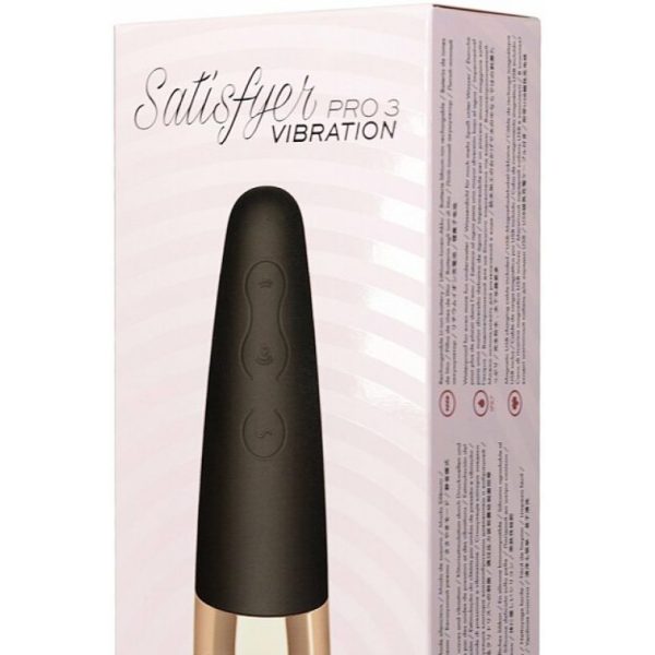 Вакуум-волновой бесконтактный стимулятор клитора Satisfyer PRO 3 Vibration, силикон, 14 см J2018-32