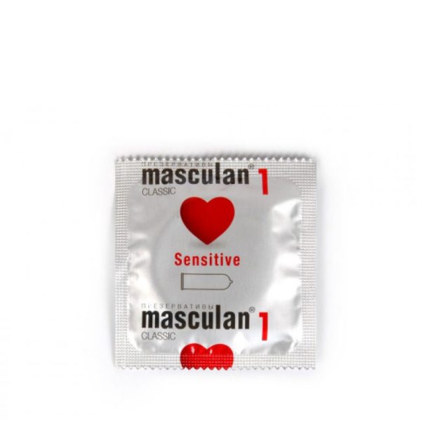 ПРЕЗЕРВАТИВЫ "MASCULAN 1 CLASSIC Sensitive №150 (НЕЖНЫЕ) цена за 1 шт