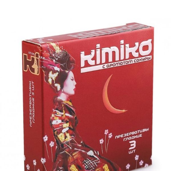 ПРЕЗЕРВАТИВЫ KIMIKO № 3 (с ароматом сакуры) 3 шт.