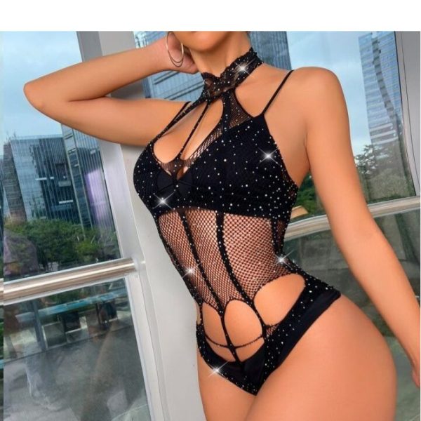 Сетка боди со стразами Shantal 60198z