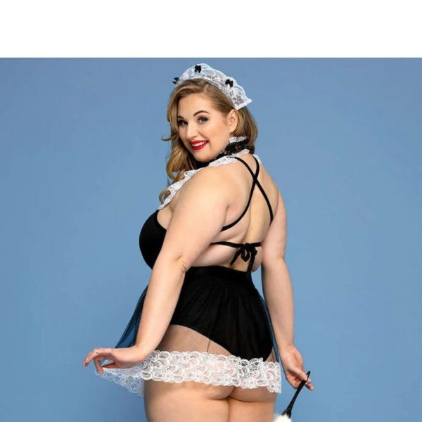 Костюм Горничной plus size P91103 5 предметов