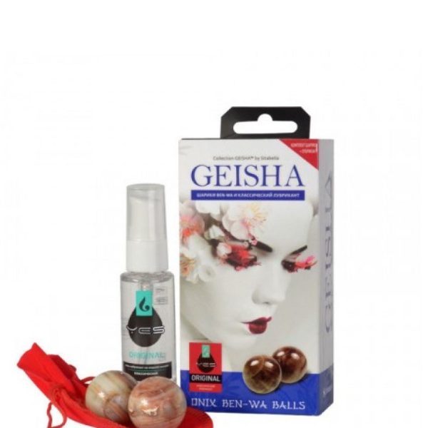 SB-8020 - Geisha шарики ben-wa (оникс) и классический гель