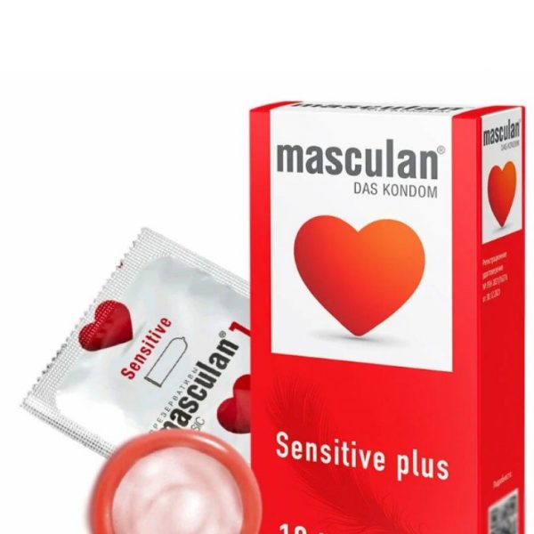 ПРЕЗЕРВАТИВЫ "MASCULAN Sensitive Plus №10 (НЕЖНЫЕ) цена за 1 шт, 1011
