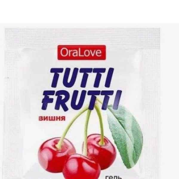 Пробник ГЕЛЬ "TUTTI-FRUTTI "ВИШНЯ" серии "OraLove" одноразовая упаковка 4 г арт. LB-30009